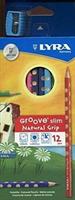 PASTELLI LYRA GROOVE SLIM DA 12 + TEMPERAMATITE L2821120