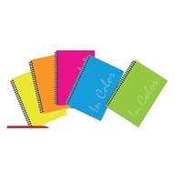 QUADERNO SPIRALATO IN COLOR A5 1R 80GR 70FF FLUO PPL CF5 14383K
