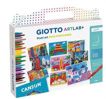 GIOTTO ART LAB + PIXEL ART POSTCARDS VALIGETTA 582800 392