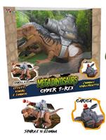 CYBER T-REX CON LUCI E SUONI CAMMINA E SPARA PROIETTIL 28033 456