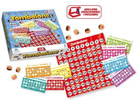 GIOCO DI SOCIETA' TOMBOLA 48 CARTELLE NUMERI IN LEGNO 28282 466