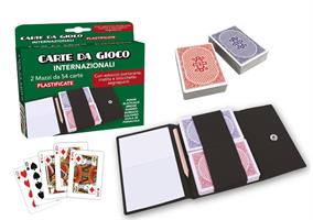 GIOCO DI SOCIETA' SET 54 CARTE CON CUSTODIA SEGNAPUNTI 28449 468