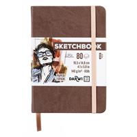 SKETCHBOOK A6 80FF BIANCHI 140GR MARRONE DF80010150006C