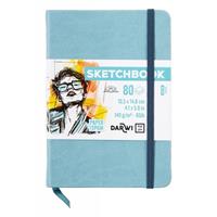 SKETCHBOOK A6 80FF BIANCHI 140GR AZZURRO PASTELLO DF80010150008C