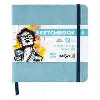 SKETCHBOOK 14X14 80FF BIANCHI 140GR AZZURRO PAST DF80014140008C