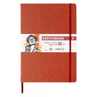 SKETCHBOOK A4 80FF BIANCHI 140GR TERRACOTTA DF80021290007C