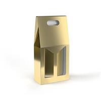 PORTABOTTIGLIA CARTONE 2 POSTI ORO CF20 CATVN2S/ORO