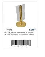 LAMPADA DA TAVOLO GOLD&CRYSTAL SPYRAL 8,5X18 CM 1409105