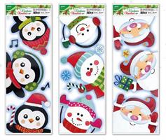 VETROFANIE NATALE COLORATE CF24 LEBEZ 81713