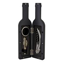 SET ACCESSORI VINO BOTTIGLIA PICCOLA 6X23,5H CM 146002