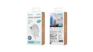 ACCESSORI CELLULARI PRESA MURO 1 PORTA PD25W BIANCA HC6134