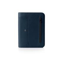 PORTABLOCCO A4 C/ZIP IN TELA BLU IN TEMPO 8248GAT32