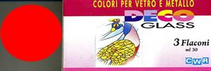 COLORI VETRO METALLO CWR 35ML CARMINIO 1632/U06