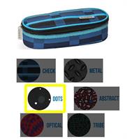 ASTUCCIO COMIX OVALE ORGANIZZATO ALLOVER DOTS 22X5X7 69761DO