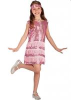 CARNEVALE COSTUME BAMBINA CHARLESTON ROSA 8-9 ANNI 68022