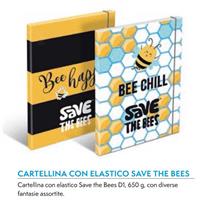 CARTELLA C/ELASTICO SAVE THE BEES D.01 650GR FAVINI A51X8B4 1086