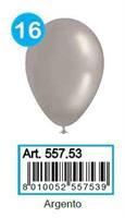 PALLONCINI METALLIZZATI ARGENTO LARGE PZ16 55753
