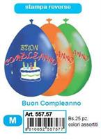PALLONCINI BUON COMPL.STAMPA REVERSE 25PZ ASSORT.55757