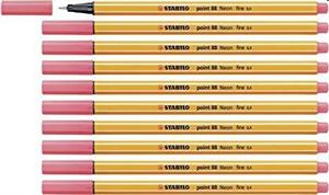PENNA STABILO POINT 88/040 ROSSO NEON DA 10