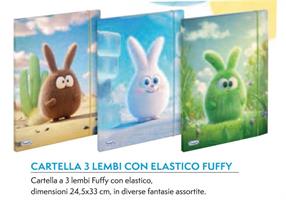 CARTELLA C/ELASTICO 3 LEMBI FUFFY 24,5X33 D.10 400196389 0102