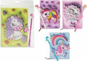 DIARIO SEGRETO LUCCHETTO UNICORNO C/PENNA TEOREMA 52443