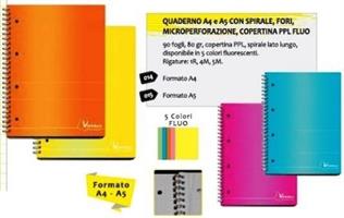 QUADERNO SPIRALATO VERNICE FRESCA PPL C/FORI RIG.1R CF5 6789