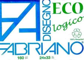 FABRIANO BLOCCO ECOLOGICO 24X34 RUVIDO 160G 20FG CF10
