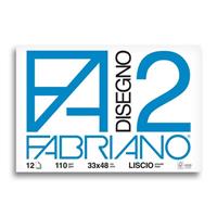 FABRIANO F2 BLOCCO 33X48 LISCIO 12FF CF10 06200534