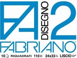 FABRIANO F2 10FF ALBUM 24X33 LIS/RIQ CF20 04204205