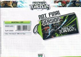 NINJA TURTLES BUSTINA 1ZIP 19x13x6,5 TU912000