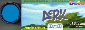 COLORI ACRILICI CWR 35ML BLU CIANO D330/U21