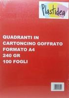 COPERTINA PER RILEGARE 240GR GIALLO TELATA A4 CF100 PLASTIDEA