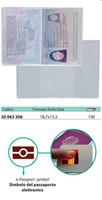 BUSTA TRASPARENTE P/PASSAPORTO BIOMETRICO CF100 SVAR 20063206