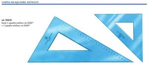 SQUADRA 45°-60° 2PZ IN COPPIA 30CM CWR 584/30