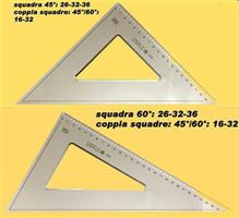 SQUADRA 45°-60° 2PZ IN COPPIA 7CM STIRFLEX FUME'CF20 ORNA 0606