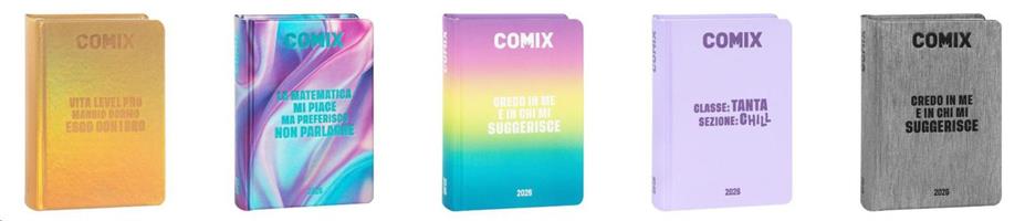 DIARIO AGENDA 2025/2026 COMIX 16M MIGNON PLUS 9X12,5 576PG 74089