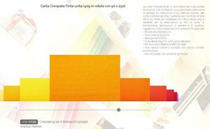 CARTA CRESPA ROSSI 40GR CM.50x250 ARANCIO TENUE 0299 CF10