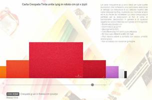 CARTA CRESPA ROSSI 40GR CM.50x250 ROSSO 0312 CF10
