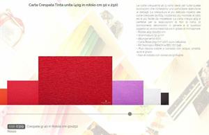 CARTA CRESPA ROSSI 40GR CM.50x250 ROSSO SCURO 0319 CF10