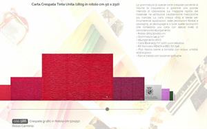 CARTA CRESPA ROSSI 180GR CM.50x250 ROSSO SCURO 586 CF5