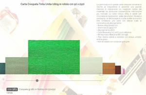 CARTA CRESPA ROSSI 180GR CM.50X250 VERDE BANDIERA 563 CF5