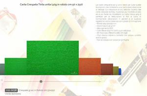 CARTA CRESPA ROSSI 40GR CM.50x250 VERDE BANDIERA 0238 CF10