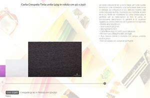 CARTA CRESPA ROSSI 40GR CM.50x250 NERO 0340 CF10