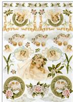 CARTA DECOUPAGE FERRARIO 50X70 SPOSA 1045