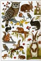 CARTA DECOUPAGE FERRARIO 50X70 ANIMALI BOSCO 1065