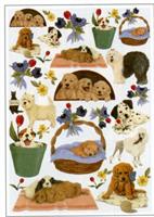 CARTA DECOUPAGE FERRARIO 50X70 CUCCIOLI 1077