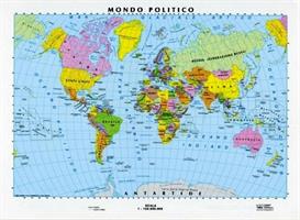 CARTINA SCOLASTICA PLANISFERO POLITICA 1:135.000000 CF25