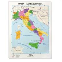 CARTINA SCOLASTICA ITALIA POLIT/FISICA 21X29,7 09343