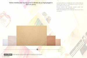 CARTA VELINA ROSSI 23GR 50X76 ORO CF24 FZ801A