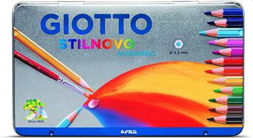 PASTELLI GIOTTO STILNOVO ACQUERELLABILI PZ12 SCAT. MET. 25620000